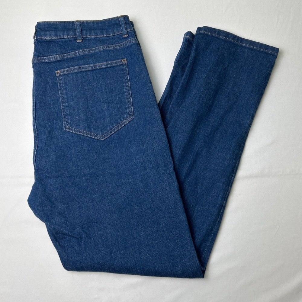 Boden Womens Harrogate Straight Leg High Rise Blue Denim Jeans Size 14 Blue